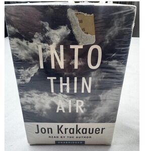 Into Thin Air Jon Krakauer Unabridged Audio Book 6 Cassettes‎ BDD Audio 1998 NEW